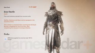Assassin's Creed Mirage Basim wearing jinn outfit