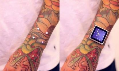 Piercing artist Dave Hurban says he implanted the magnets in his arm because he thought it would look cool to have an iPod attached to his wrist sans straps.