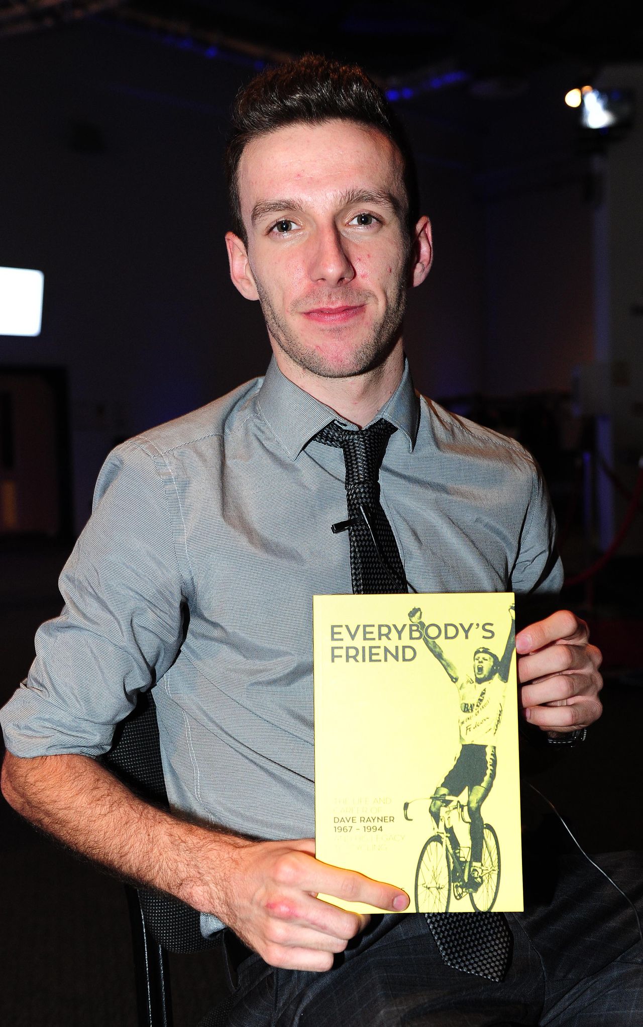 Adam Yates with the new Dave Rayner book