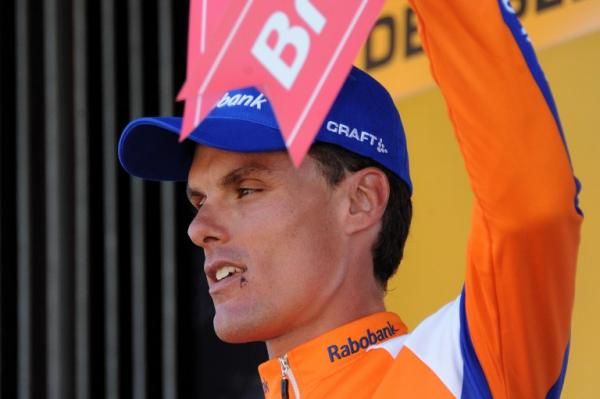 Luis Leon Sanchez (Rabobank) helped the Rabobank morale by getting most aggressive rider