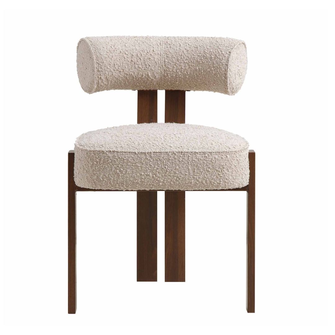 Ophelia Taupe Boucle Dining Chair