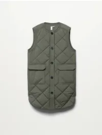 Buttoned quilted gilet, $99.99 (£59.99) | Mango