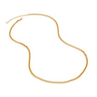 Gold Vermeil Vintage Chain Necklace 50-56cm/20-22'