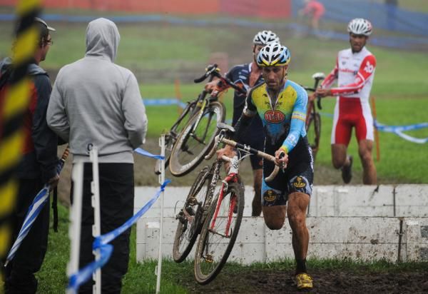 Adam Myerson through the barriers
