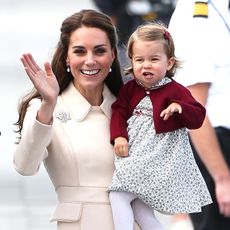 Kate Middleton and daughter.