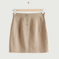 Fitted Buttoned Mini Skirt, £55 | &amp; Other Stories