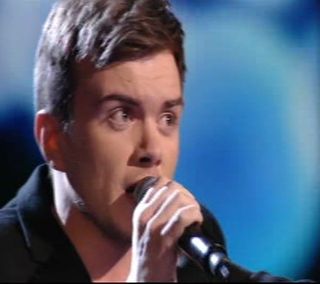 Rikki Loney, in the bottom two for the first time, sang Westlife's Flying Without Wings