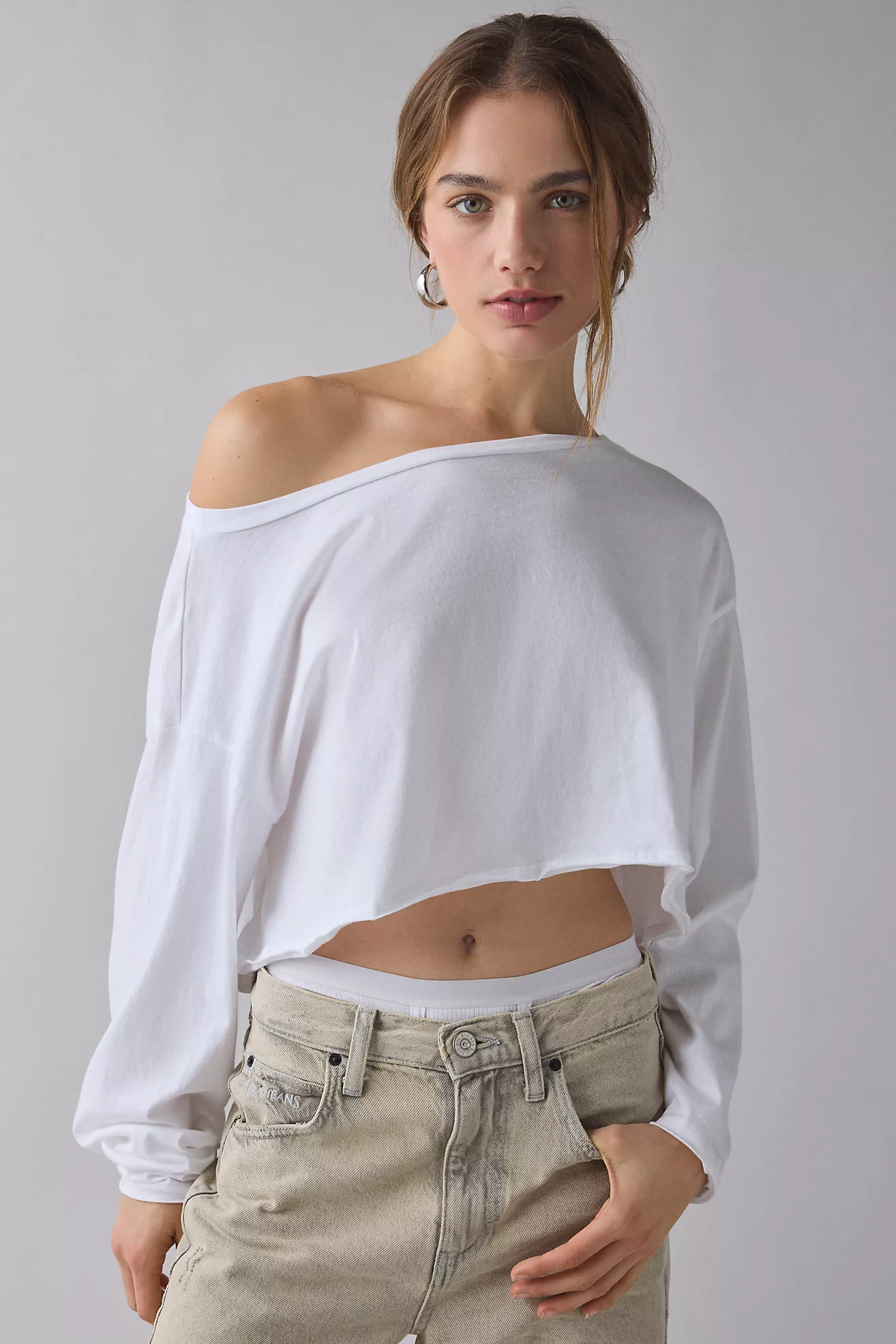Out From Under on the Move Off-Shoulder Long Sleeve Tee