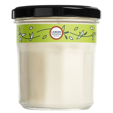 Mrs. Meyer's Clean Day Scented Soy Candle, Large, Lemon Verbena Scent, 7.2 Fl Oz Candle