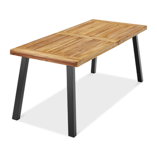 outdoor acacia wood dining table