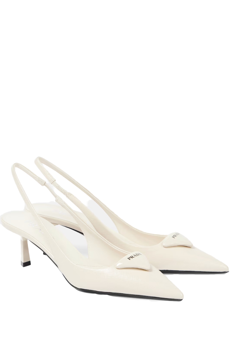 Patent Leather Slingback Pumps
