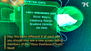 Xbox Dashboard Easter Egg