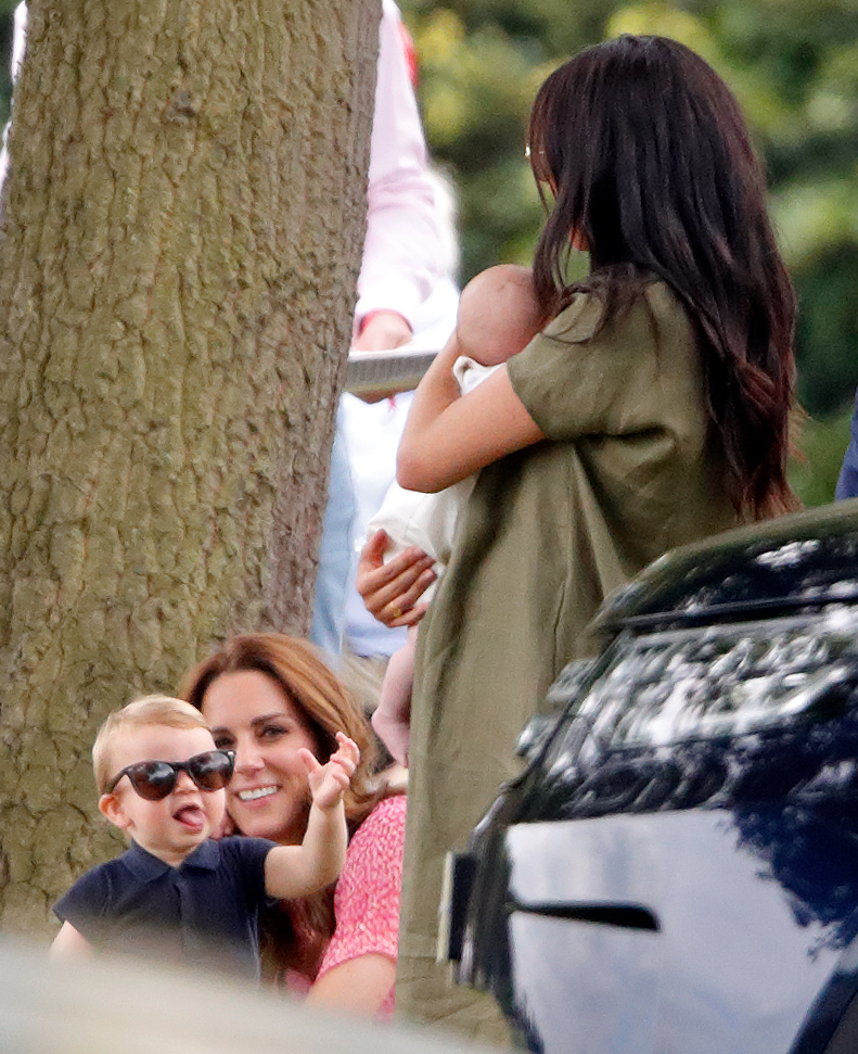 polo - kate, meghan, and kids