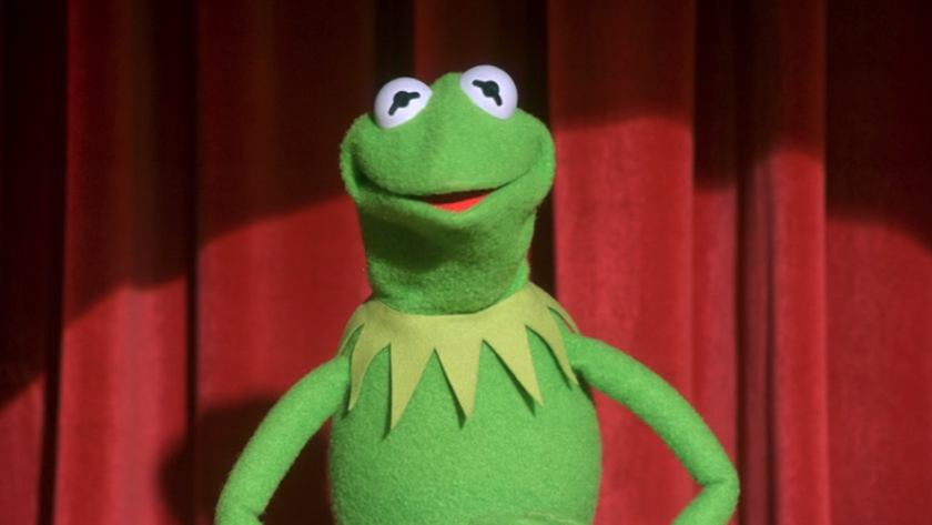 Kermit the frog on stage in The Muppet Show 2026