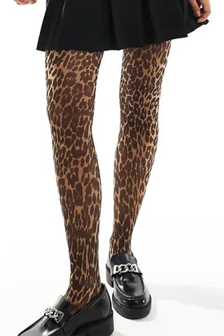 & Other Stories Leopard-Print Tights