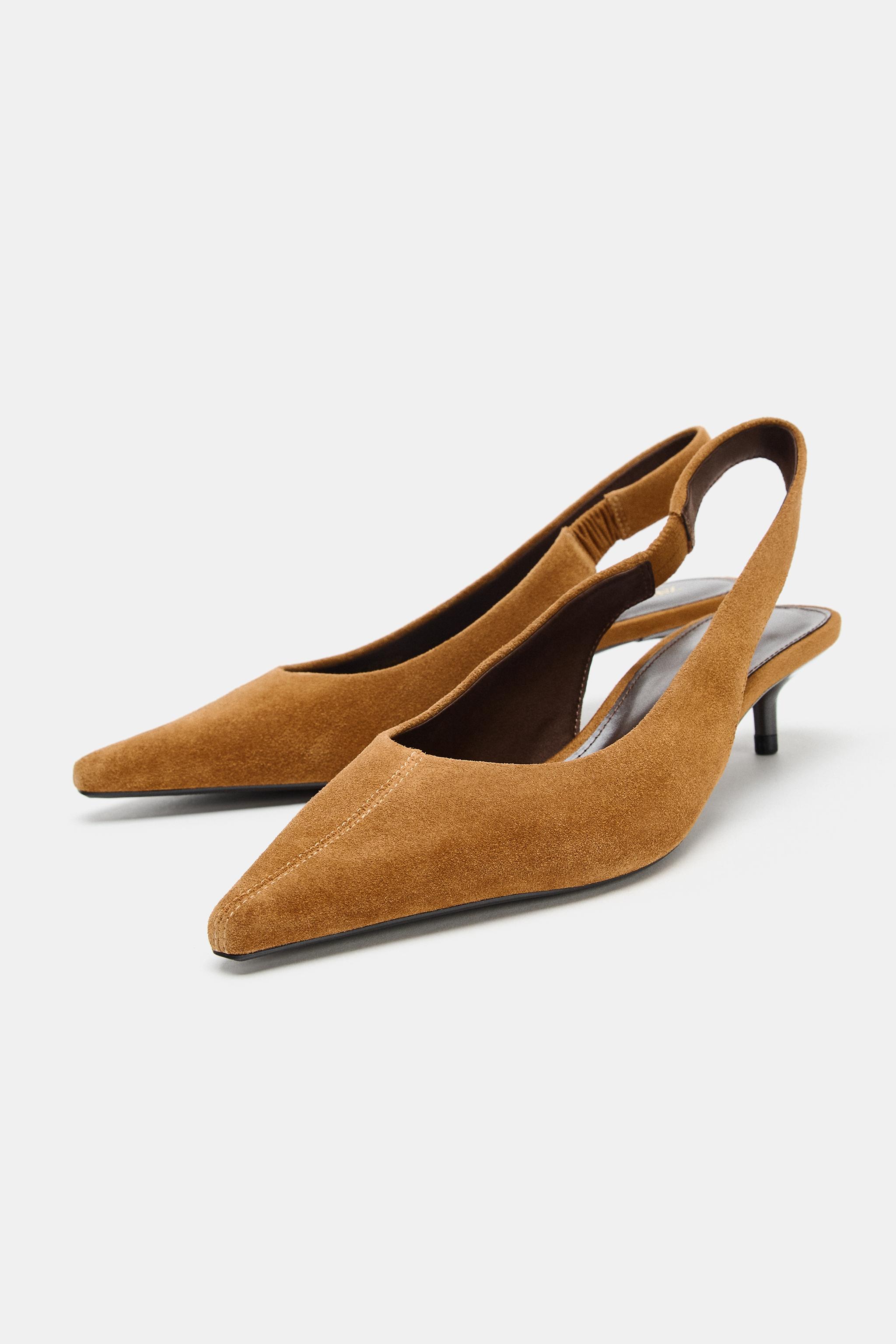 Suede Slingback Shoes