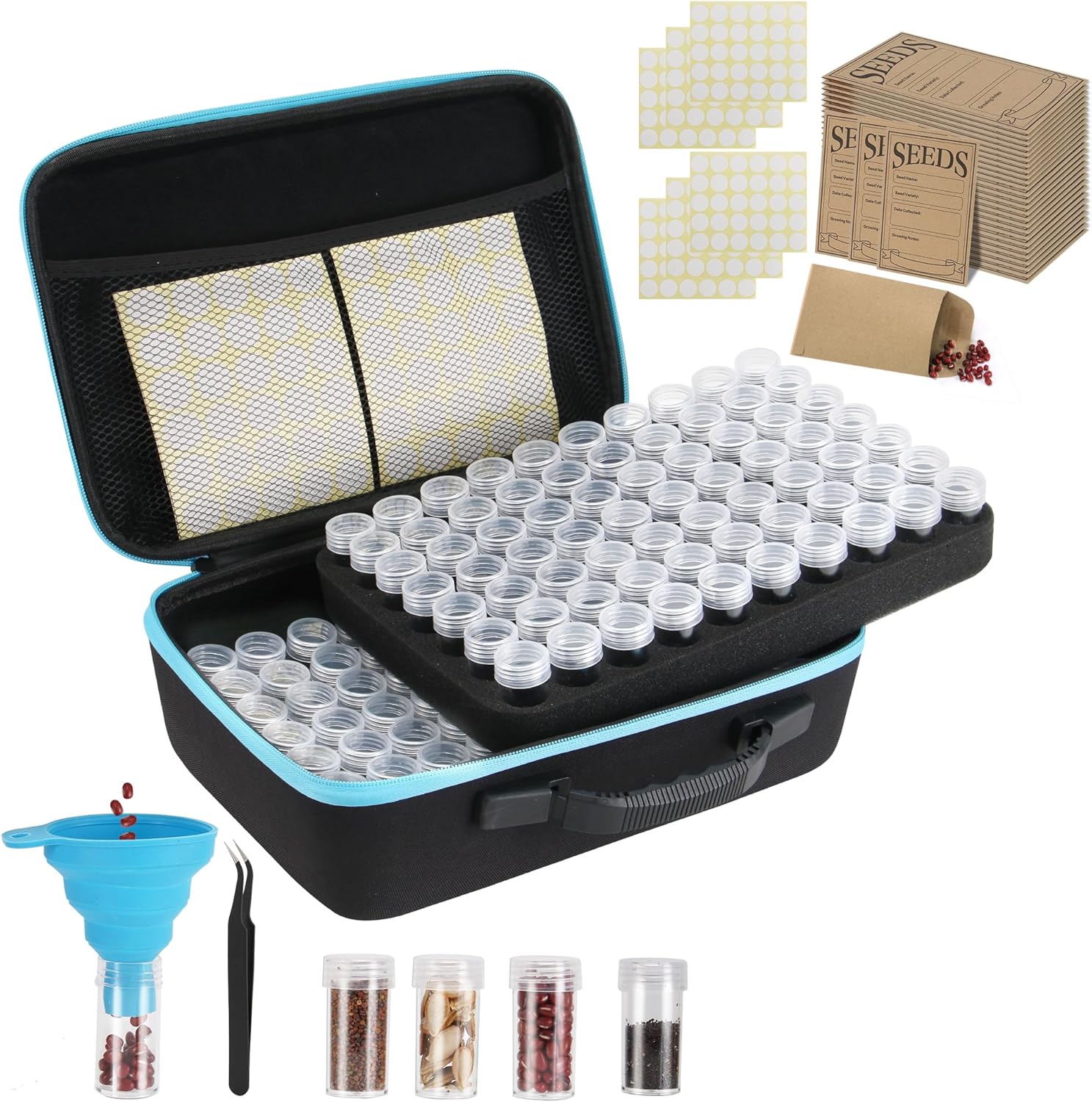 Seed organizing and storage kit