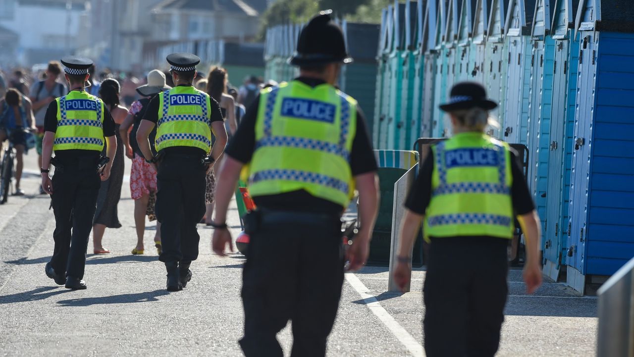 Police at the beach