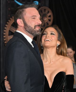 Jennifer Lopez and Ben Affleck at the premiere of "This Is Me...Now: A Love Story"