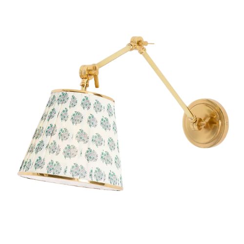 Lee Ruched Printed Articulating Task Sconce
