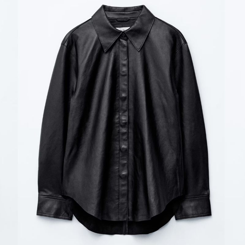 &amp;amp; Other Stories, real leather shirt