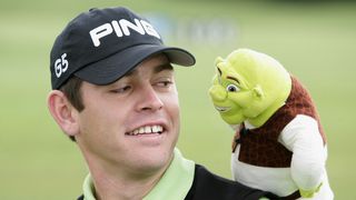 Louis Oosthuizen with a Shrek headcover in 2007