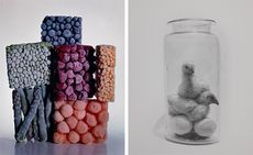 Bird snacks, chicks in a jar