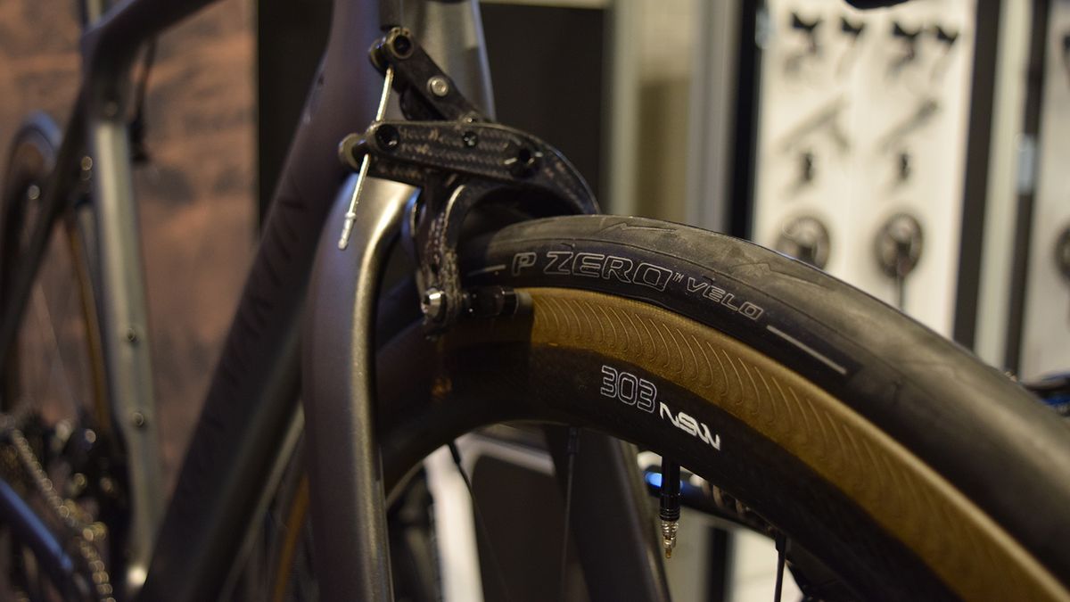 Zipp's 303 NSW wheels are paired with Pirelli's P Zero tyres