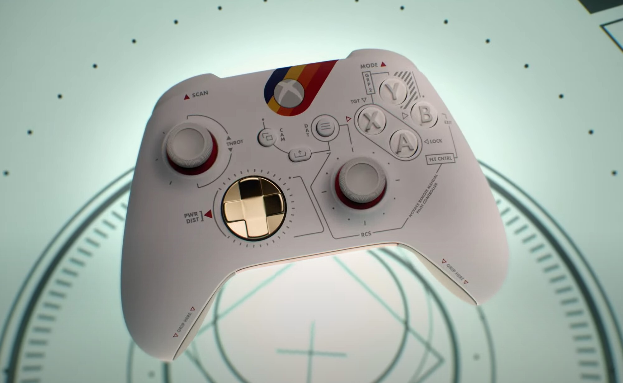 Starfield Themed Wireless Xbox Controller And Headset 9875