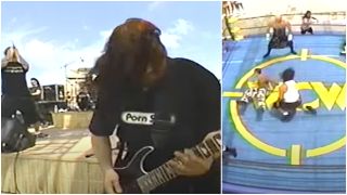 Fear Factory playing Beach Brawl 1999