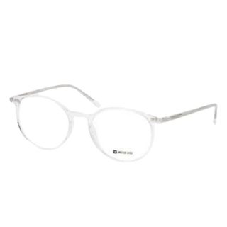 Clear medium sized square eyeglasses