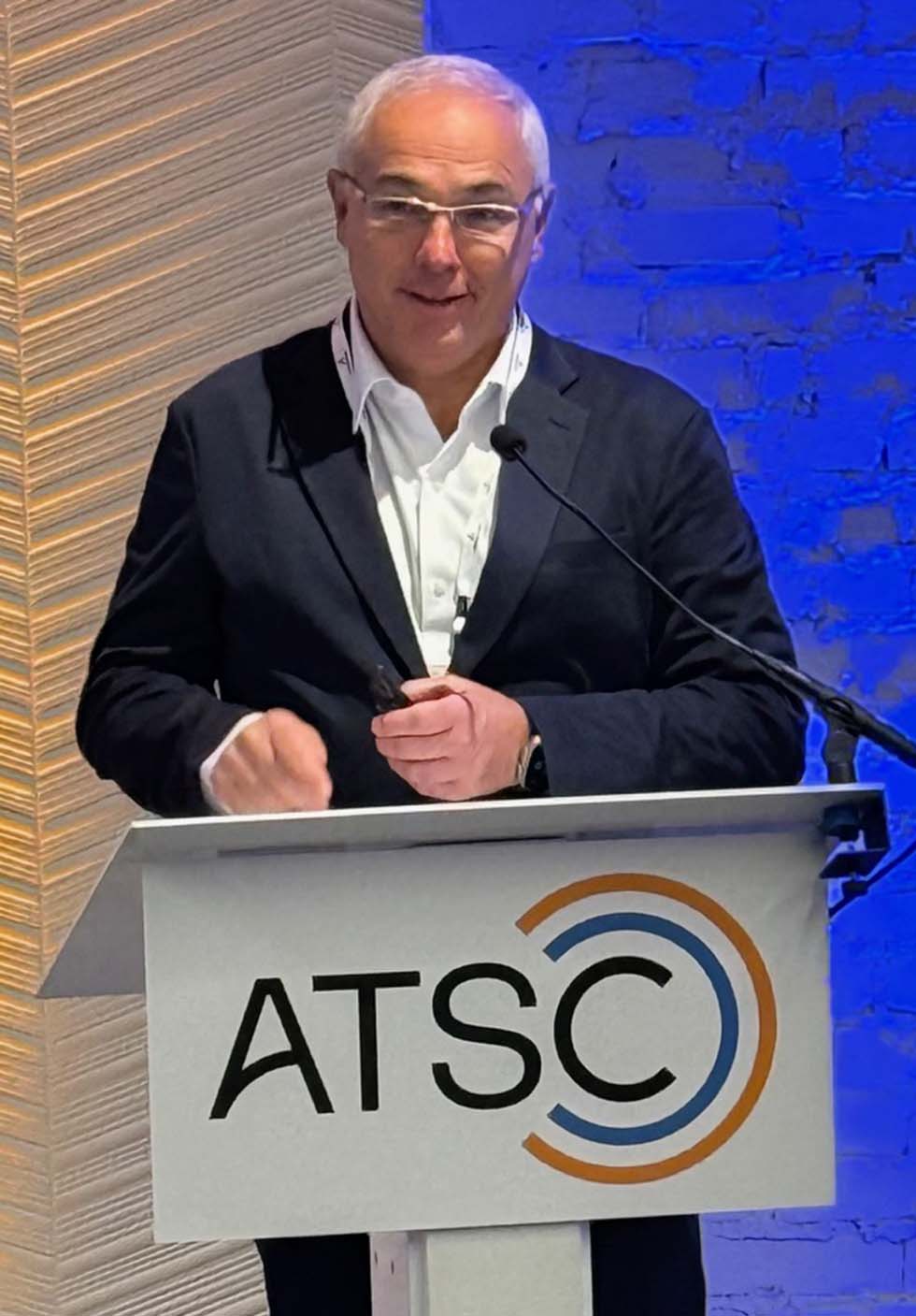 Raymundo Barros at 2025 ATSC NextGen Broadcast meeting