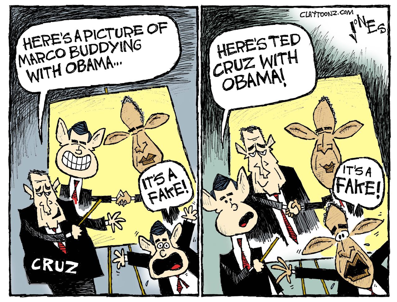 Political Cartoon U.S. Rubio Cruz