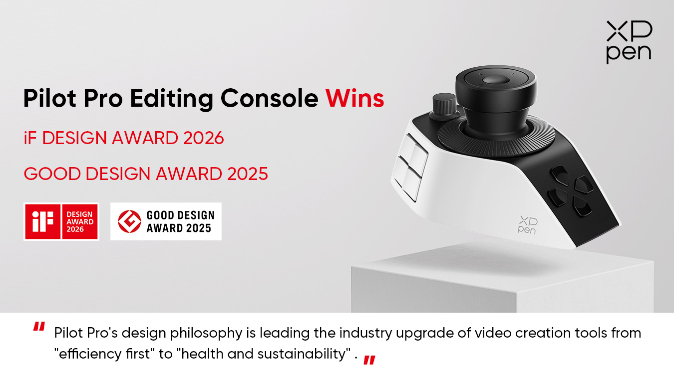 XP-Pen Pilot Pro Editing Console wins iF design award 2026