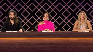 Dancing with the Stars: The Next Pro judges Mark Ballas, Shirley Ballas, and Daniella Karagach.