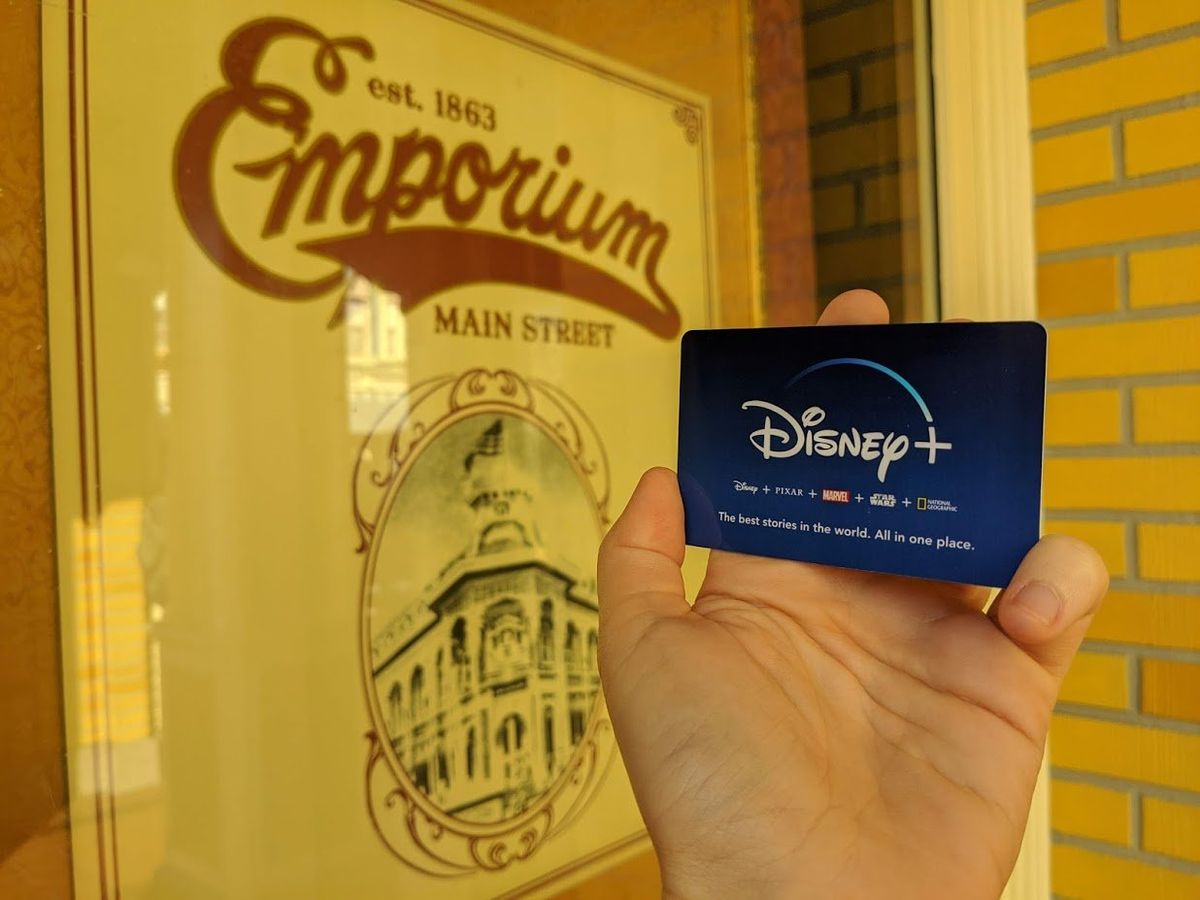 Disney Plus Subscription card