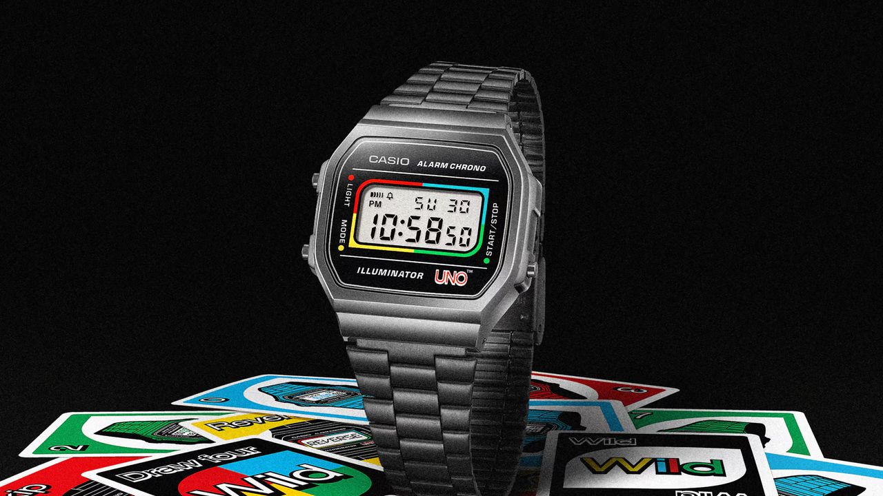 The Casio x UNO watch