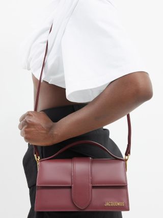 Bambino large leather handbag