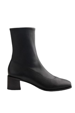 Italian Leather Stretch Sock Bootie