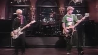 Green Day performing on SNL