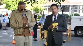 Duane Shepard Sr. and Oscar Nunez in The Paper