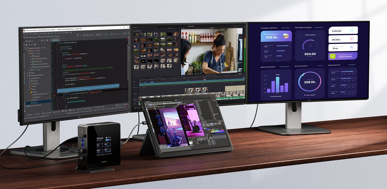 MinisForum AtomMan X7 Ti touchscreen mini PC comes packing an