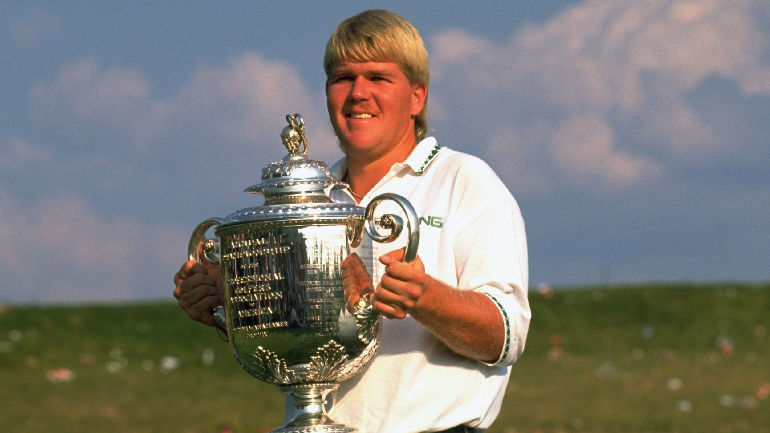John Daly with the PGA Championship trophy