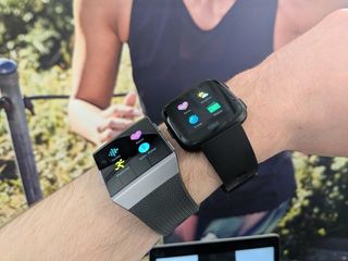 Fitbit Ionic (left) and Fitbit Versa (right)