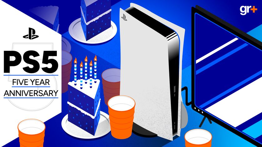 The PS5 - Five Year Anniversary art for GamesRadar+
