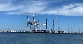SpaceX's most-flown Falcon 9 rocket returned to Port Canaveral in Cape Canaveral, Florida on March 16, 2021 after a record 9th launch two days earlier.