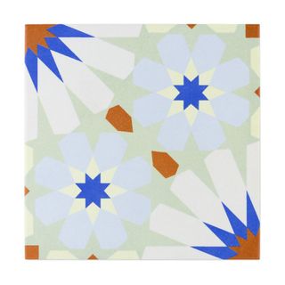 Patterned kitchen tile