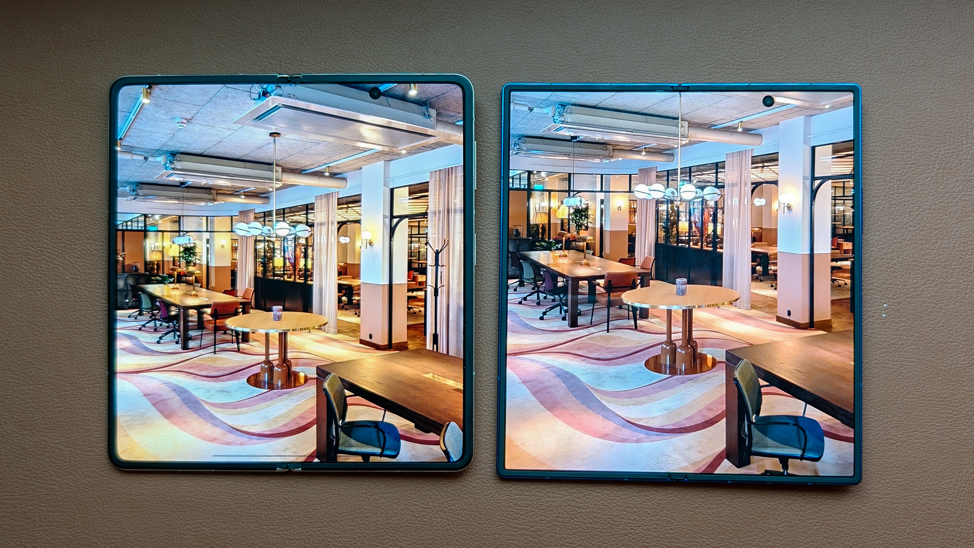 A photo of the Honor Magic V5 and Samsung Galaxy Z Fold 7