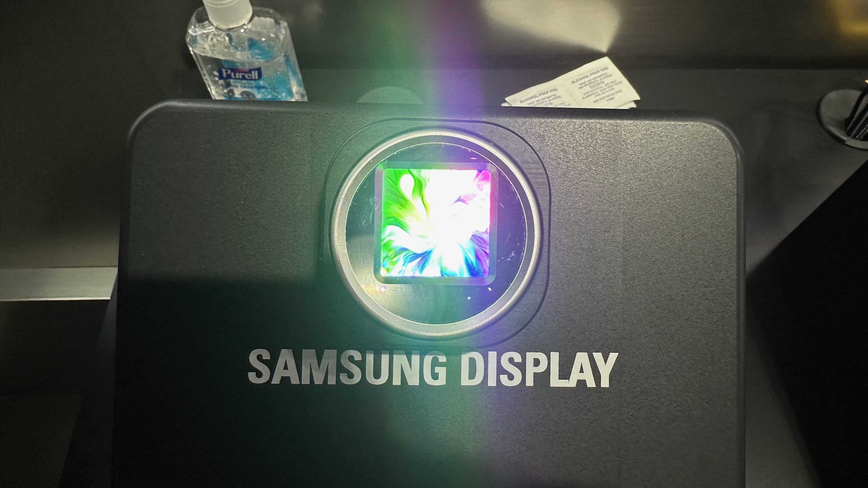 The Samsung Display OLEDos prototype at AWE 2025.