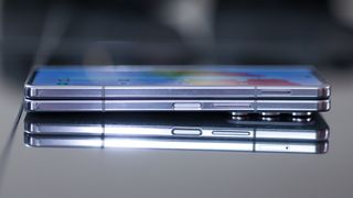 A photo of the Samsung Galaxy Z Fold 5 foldable smartphone